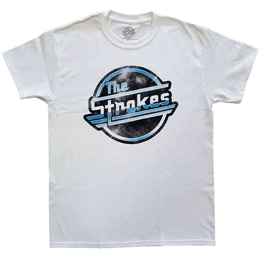 The Strokes - Distressed OG Magna Heren Tshirt - Wit